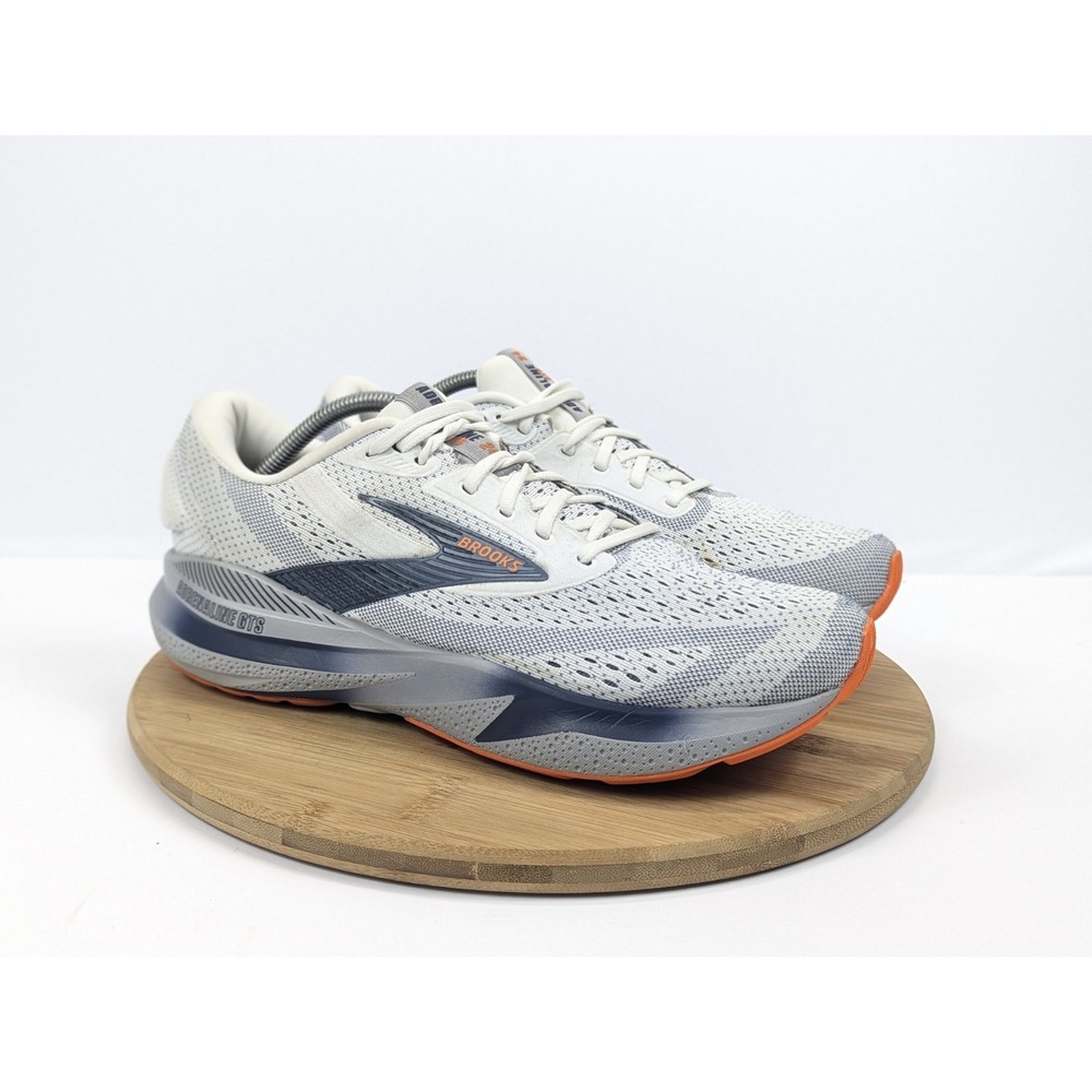 Brooks Adrenaline GTS 24 Mens 11 Running Shoes Alloy Gray Blue Athletic Sneakers